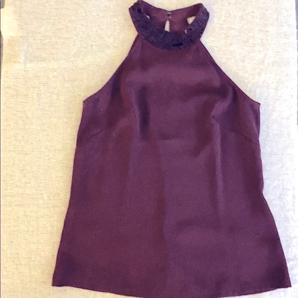 H&M Sequins and Beads Neck Top